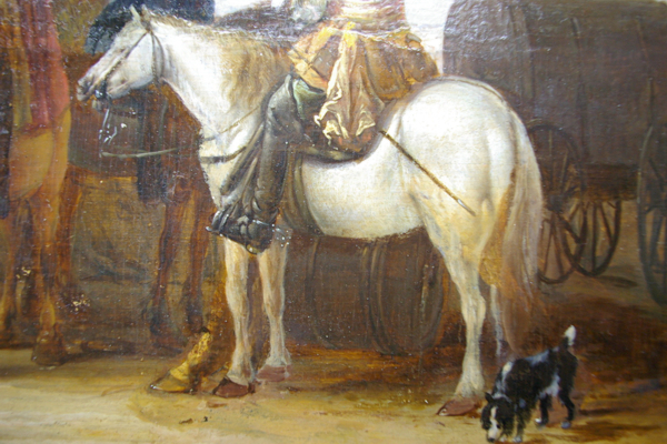 paard met vijf benen; overschildering verwijderen 